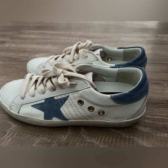 Golden Goose super star canvas leather low sneakers size 7 - Picture 4 of 6